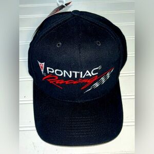 Super Sport Pontiac Racing OS Embroidered Black Hat 100% Cotton Adjustable New